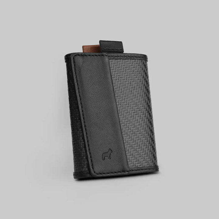 AirTag Ready speed wallet mini carbon fiber black - The Frenchie Co. - KW