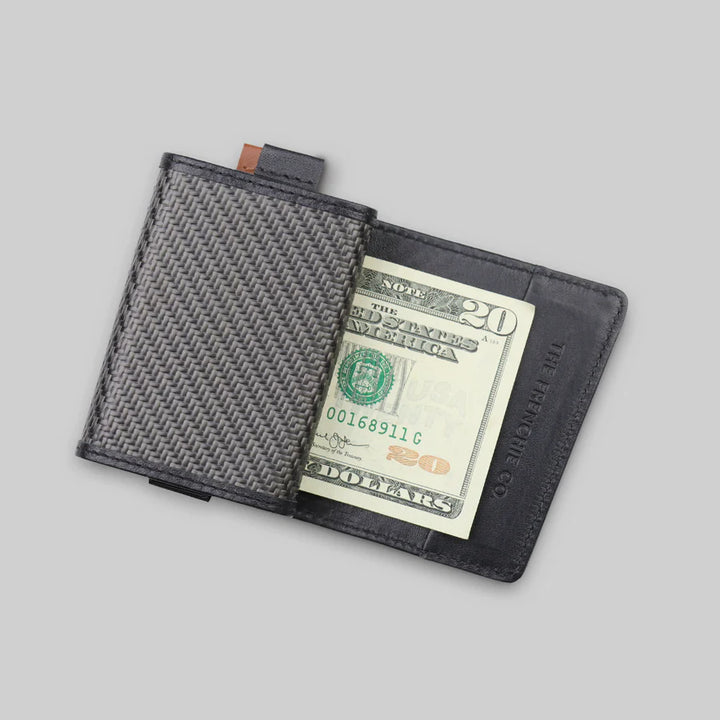 AirTag Ready speed wallet mini carbon fiber black - The Frenchie Co. - KW