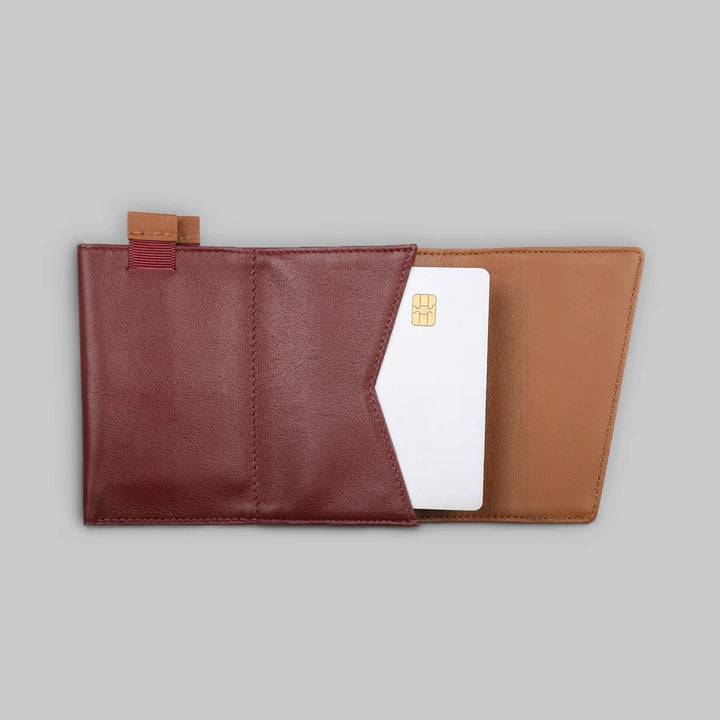 AirTag Ready Speed Wallet Burgundy - The Frenchie Co. - KW