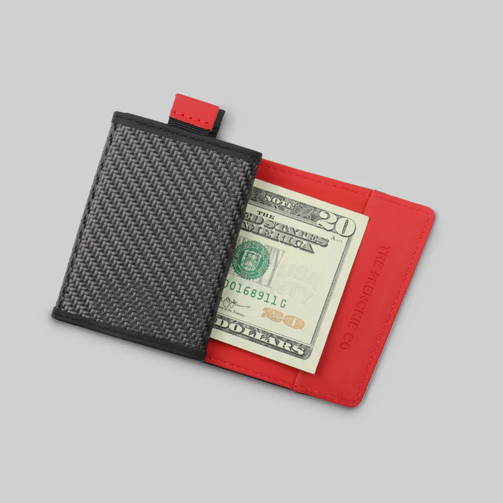 Carbon Speed Wallet Mini - Red Black - The Frenchie Co. - KW