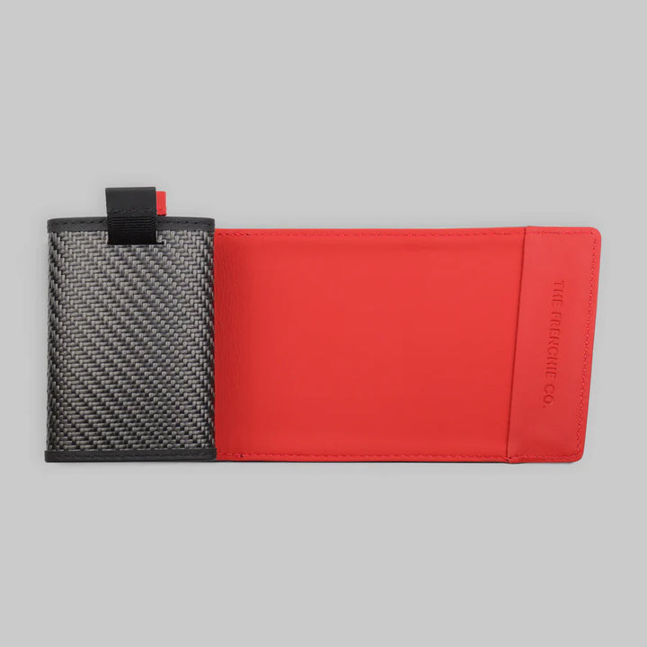 Carbon Speed Wallet Mini - Red Black - The Frenchie Co. - KW